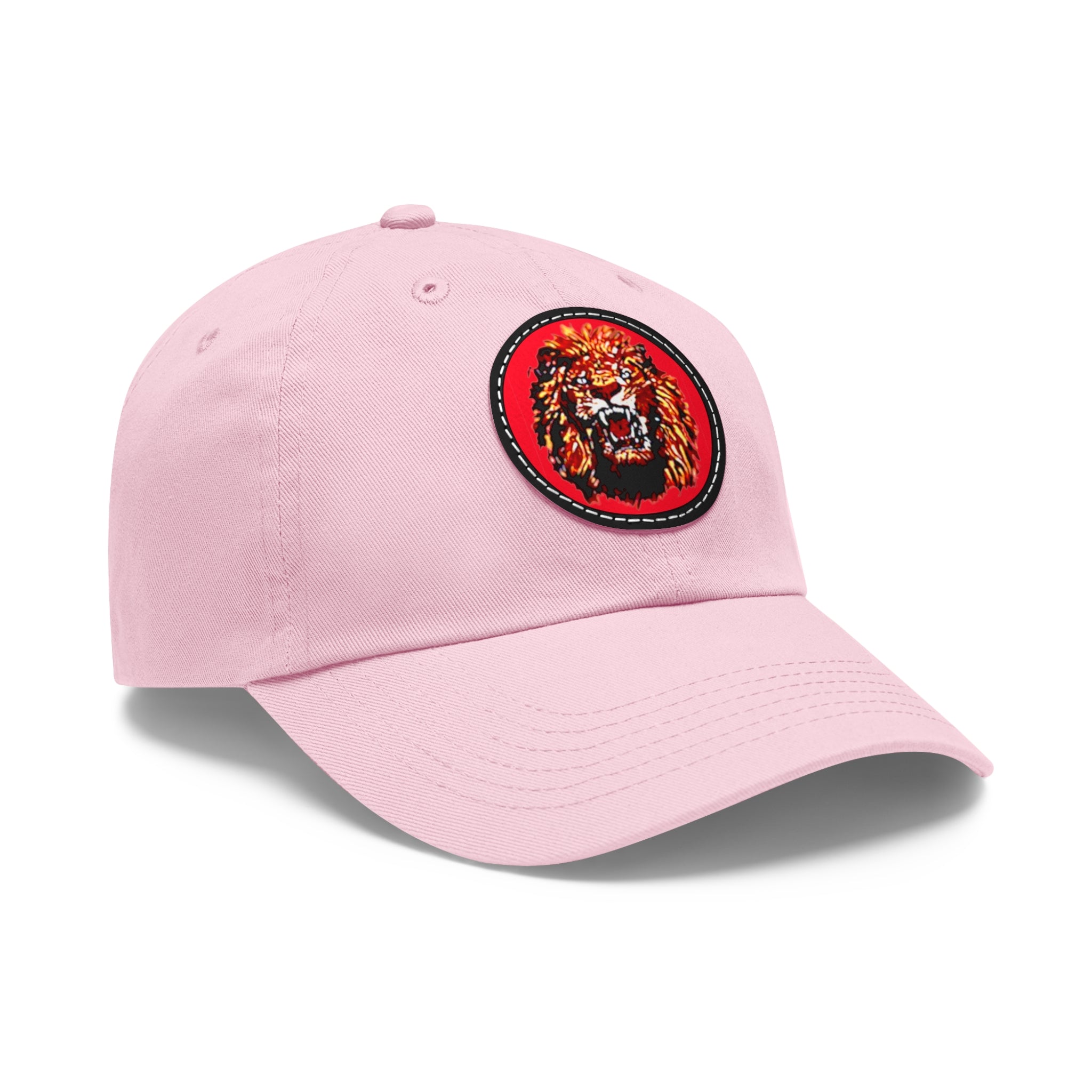 Dad Hat with Leather Patch (Round)